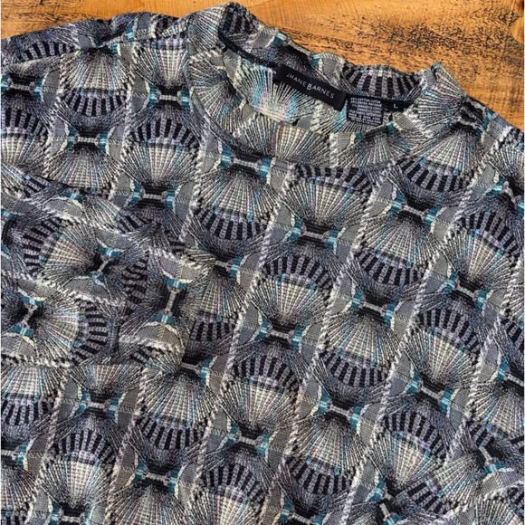 Jhane Barnes Other - Jhane Barnes Mens Abstract Shell Geometric Design Pullover Sweater Size Large